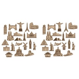 Beistle 59982 Around The World Cutouts, Multi-Coloured