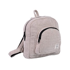 THE COLLECTION ROYAL Himalayan Hemp and Cotton Boho Bohemian Hippie Bag Purse Eco Friendly Mini Solid Backpack