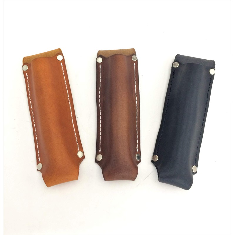 Leather Pen Light Flashlight Holster for Streamlight Stylus and other