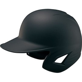 Zett BHL381 Baseball Soft Batting Helmet, Black (1900), M Size: 21.7 - 22.4 inches (55 - 57 cm)