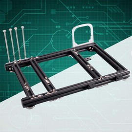 M-ATX MATX ITX Computer Open Air Case Bracket Aluminum DIY Bare Frame, Personality DIY Chassis Bracket Open Chassis,PC Test Bench(Black)