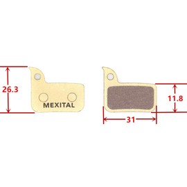 MEXITAL 2 Pairs Sintered Disc Brake Pads fit for SRAM HRD Rival Red Force S700 MXTS13-2