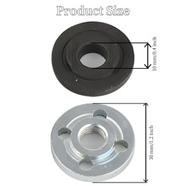 8 Pcs Grinder Angle, Grinder Angle Spanner,Inner Angle Grinder Flange Nut,Outer Angle Grinder Flange Nut with Milwaukee 193465-4 Bosch Black Decker Ryobi Makita (4.5" 5" 5/8-11)