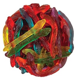 Bayside Candy Twin Snakes Sweet & Sour Gummi Candy - Sour Tangy Gummi Twin Snakes - Twin Snakes Sweet & Sour Gummy Candy (3Lb)