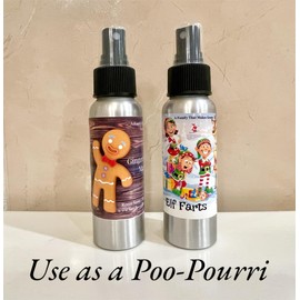Elf Farts Pet Friendly Room Sprays - Christmas Collection- Highly Scented - Safe For Family & Pets - Car Freshener - House Freshener - Odor Eliminator - Pou-Pourri.