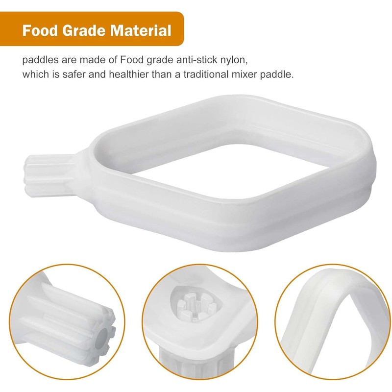 Cookie Paddles for Mixer, Mixer Paddles Compatible with Universal Plus