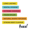 Fuzzl Ultra Tough Nylon Dog Chew Toy - Wishbone and