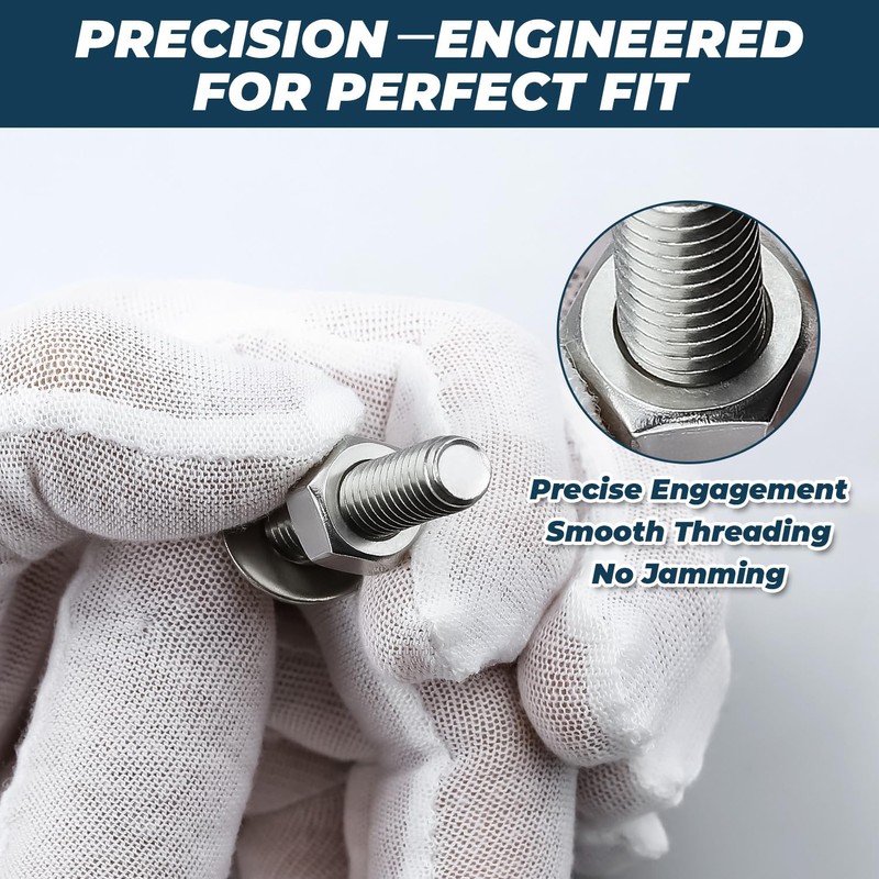 1/4-20 x 1-1/4 Inch Carriage Bolt Kit, 304 Stainless Steel