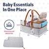 Melliberry Baby Diaper Caddy Changing Table Organizer - Baby Basket
