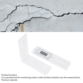 Crack Monitoring Recording, Standard Tell Tale Crack Monitor for Standard and Corner Tell Tale, Crack Meter Monitor, for Monitoring Structural Crack Detection and Monitoring