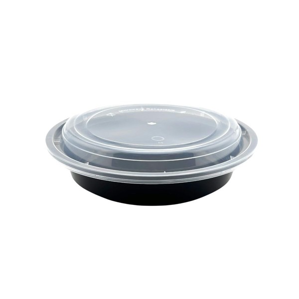 Meal Prep Containers 24oz Plastic Take-Out Container with Lids, 1