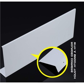 FANDIGUO White Metal Wall Mounted Floating Shelves Ledge,Space Saving Rustproof Aluminum Bathroom Shelf Wall Mount Shelving Extra Strong Floating Shelves Storage Rack(40CM,Pack of 2pcs)