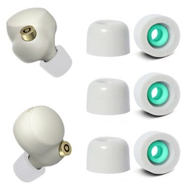 Memory Foam Ear Buds Ear Plugs for Sony WF-1000XM4 Earplugs Replacement Sony AR Piece Foam Tips for WF-1000XM4 WF-1000XM5 Fit Charging Case Size L Grey (3 Pairs)