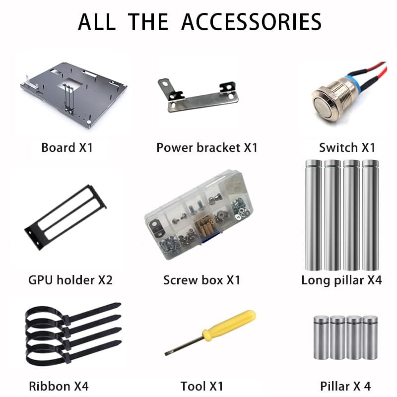 Stackable Open Air Computer Case Rack – Modular PC Frame