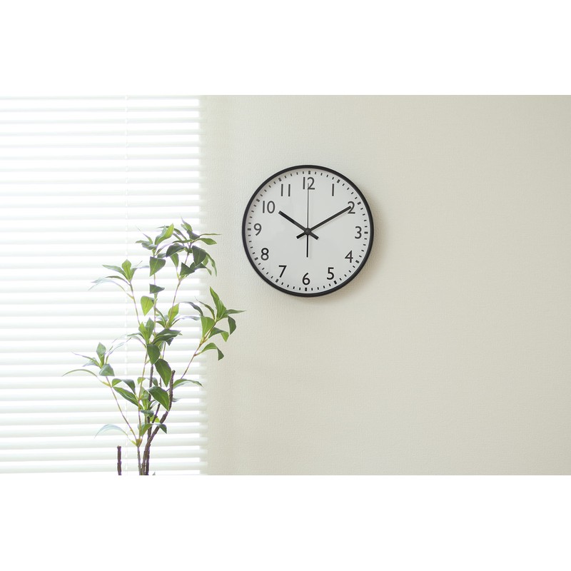 Fuji Boeki Wall Clock, Width 9.8 x Depth 1.6 x