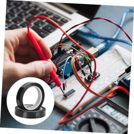 KONTONTY 2 Rolls Heavy Duty Double Sided Insulation Tape High Temp Electrical Repair Tape Acid Alkali Resistant Anti-static for Household Use