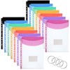 Plastic Wallets A4 Punched Pockets, 14 Pack Expandable Plastic Folders
