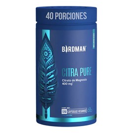 Birdman Citrato De Magnesio 400 Mg 40 Porciones 120 Cápsulas