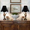 GO&SO Black Bell Lamp Shades (Petal Edge Braid) Scalloped Lamp