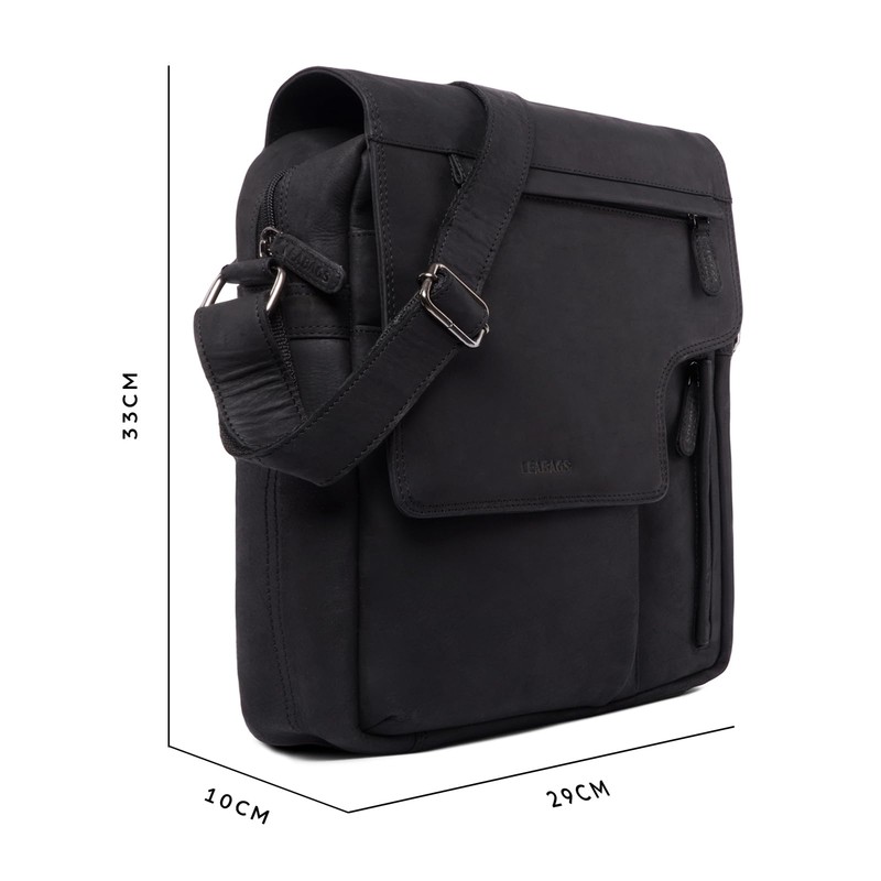 Leabags Amsterdam Shoulder Bag Made Of Genuine Buffalo Leather In