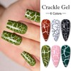6 Colors Crackle Gel Nail Polish Set Purple Red Blue