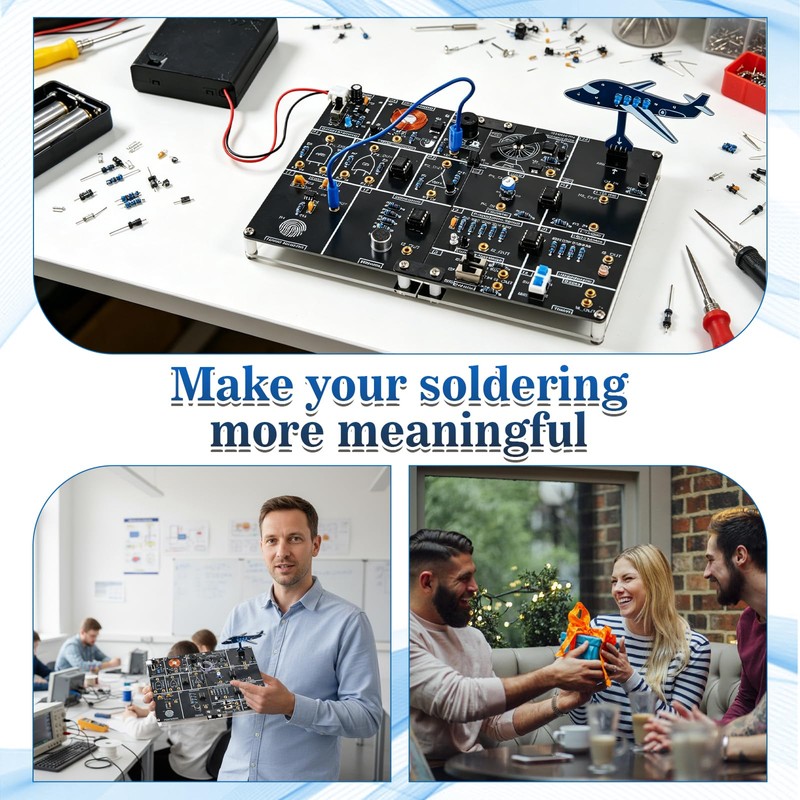 Lumenrix DIY Electronics Learning Board Soldering Project Kit, Circuit Experiment