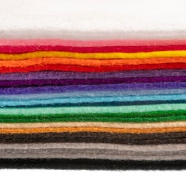 John Bead 25pcs 9"x12" Felt Fabric Sheets Red Felt Pads for DIY Craft Supplies Sewing School Projects