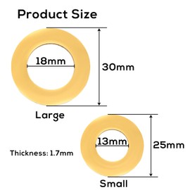 PAW ID Custom Dog Washer Style Round Tags, Cute Double Sided Engraved Stainless Steel in Silver, Gold, Rose Gold, Blue and Black, Free Split Ring (Black,Small)