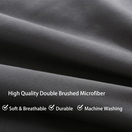 LINENLINE 24 Pack Pillowcases Queen Size with Envelope Closure, Soft Brushed Microfiber Pillow Cases Set for Hotel, Therapy Clinic, Fabric Markers, 20x30 Inches, Grey