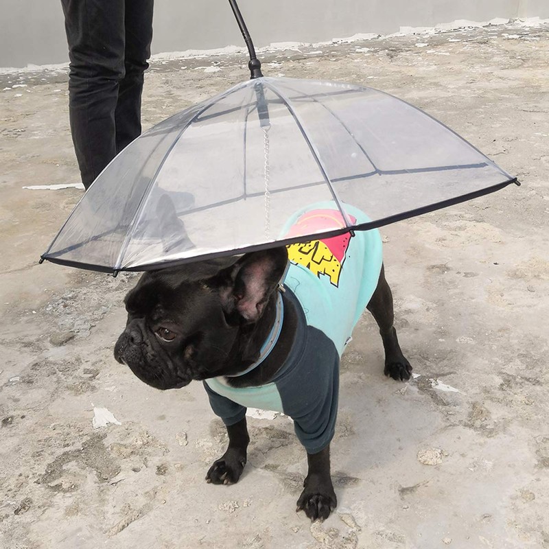 Lesypet Dog Umbrella - Adjustable Pet Dog Umbrella with Leash