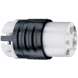 Legrand - Pass & Seymour PS5469XCCV4 Maxgrip Straight Blade Connector Three Wire 20-Amp 250-volt , Black