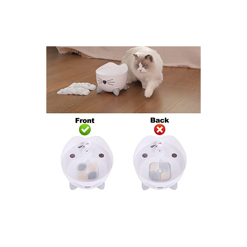 SAMANIJA 12-Pack Cat Water Fountain Filters, Compatible with Catit PIXI
