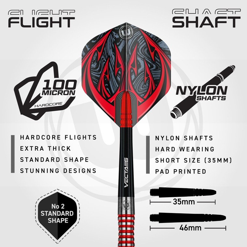 WINMAU Darts Navigator Series 21g - 90% Tungsten Steel Tip