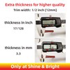 16Ft Chrome Silver Extra Thick Auto Molding Trim Universal Bumper