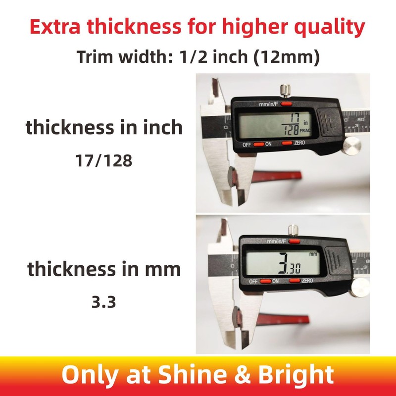 16Ft Chrome Silver Extra Thick Auto Molding Trim Universal Bumper