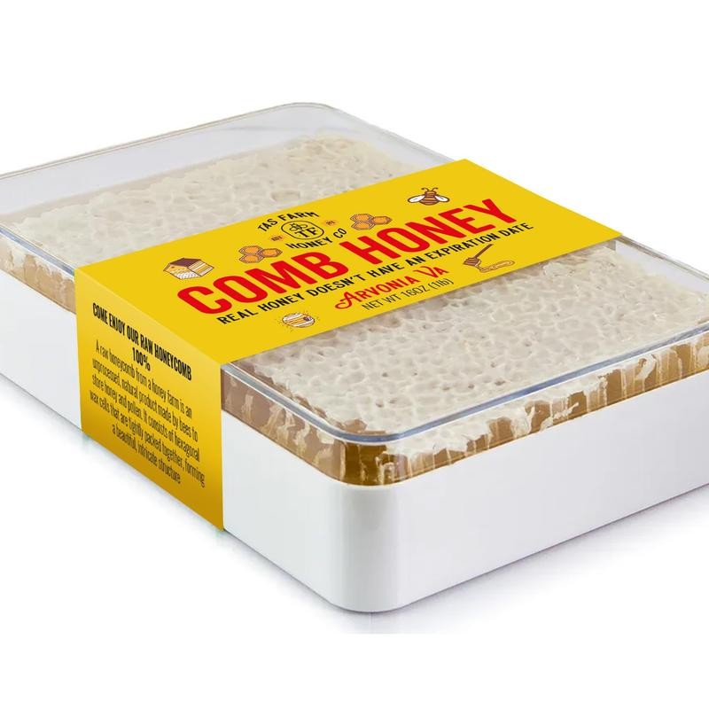 TAS HONEY CO - 1 POUND Raw & Real Honey
