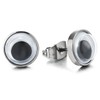 9MM Googly Eyes Stud Earrings for Men Women, Stainless Steel