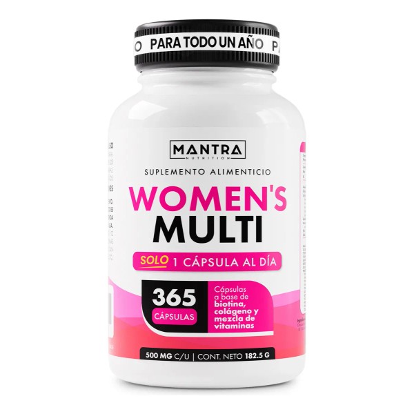 Multivitamínico De Mujer De 365 Cápsulas | Mantra Nutrition Sabor