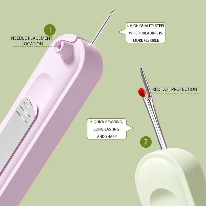 MUNSKT 2 in 1 Needle Threader and Seam Ripper, Pack