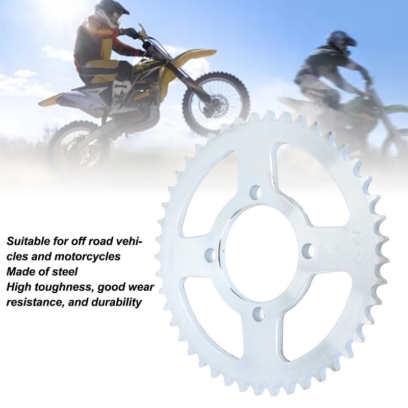 428 Chain 45 Tooth Rear Sprocket 428 45T Steel Rear
