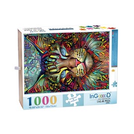 Ingooood Jigsaw Puzzle 1000 Pieces-Sneak Peek Series - JANJAN - Entertainment Toys for Adult Special Graduation or Birthday Gift Home Decor