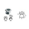 M10 Shear Nut A2 stainless steel (Permacone - snapoff -