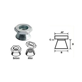 M10 Shear Nut A2 stainless steel (Permacone - snapoff - Security - Tamper Proof) Pack Size : 8