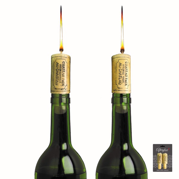 Oenophilia Afterglow Wine Cork Candles, Elegant Wine Bottle Candle, Lamp