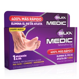 SILKAMEDIC - Gel antimicótico para el tratamiento del pie de atleta. Elimina al hongo y todos sus síntomas como comezón, ardor, descamación y mal...  