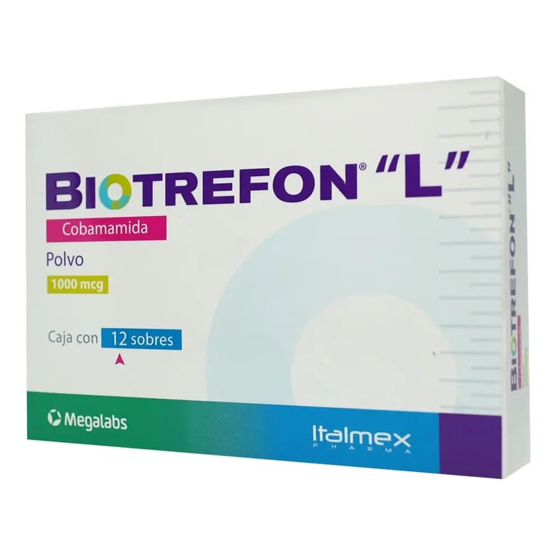 Biotrefon L Polvo 1000 Mcg, 12 Sobres