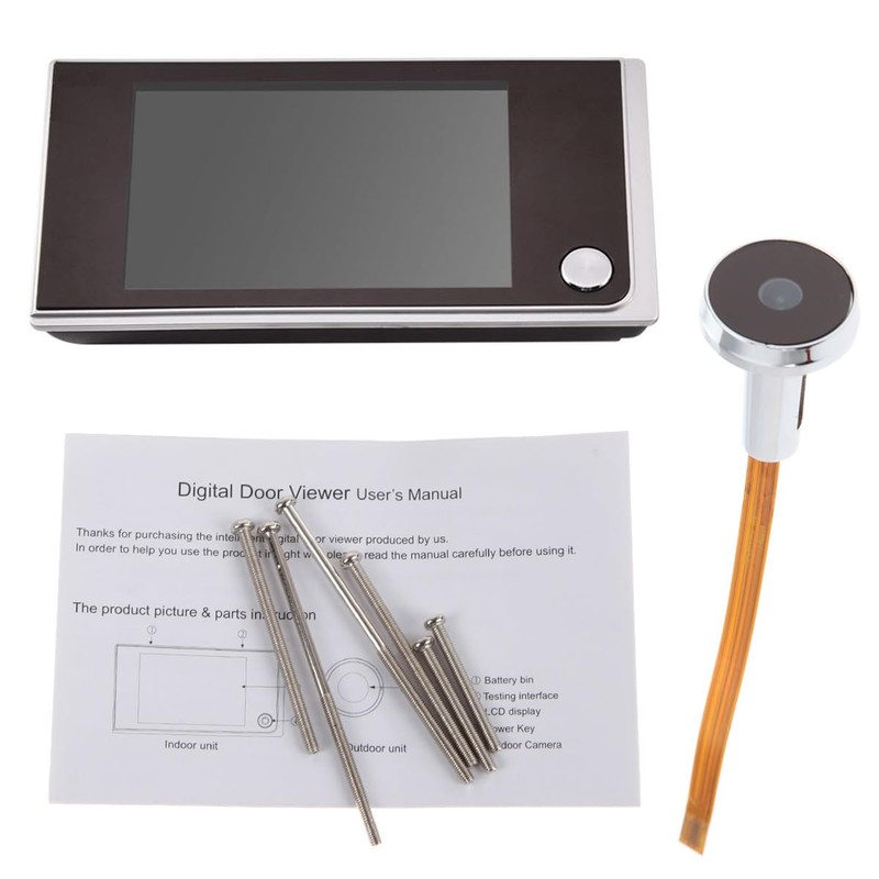 3.5 inch Digital Doorbell LCD 120 Degree Eye Electronic Peephole