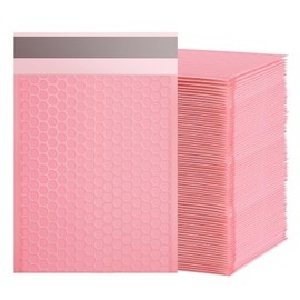 packbabol Bubble Mailers, 6x9 Inch Padded Bubble Mailers Pack of 100 Bubble Envelopes Opaque Self Seal Adhesive Waterproof Bags for Shipping and Packaging (Pink, 6x9-100)