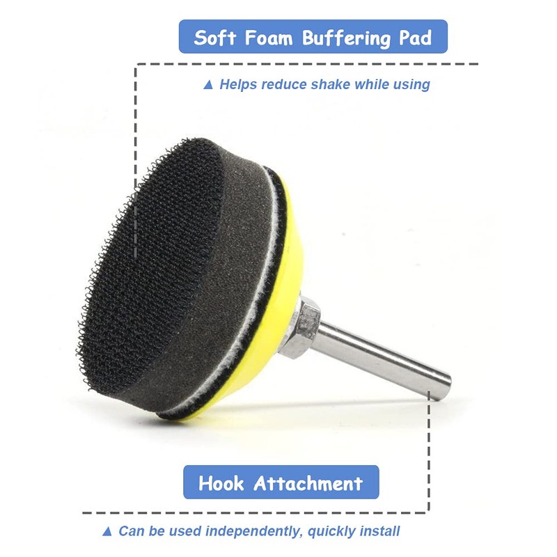 Mesee 2 Packs 2 Inch Hook and Loop Sanding Backing