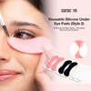 Curacoro Reusable Eye Pads, Silicone Under Eye Patches Lash Lift